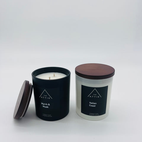 Dark Amber & Cardamom Candle - theattik.com.au